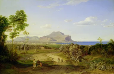 Uitzicht over Palermo, 1828